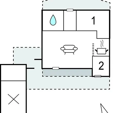 1 Bedroom Cozy Home In Blavand *